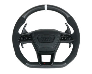 1 Audi Q8 SQ8 RS8 Lenkrad Carbon Alcantara Airbag Leder Alcantara1