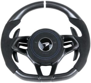 1 Mc Laren 600LT Carbonlenkrad mit Alcantara und bezogenem Airbag in Alcantara