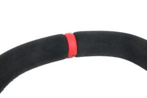 11 Mercedes Benz W204 C63 AMG Lenkrad Alcantara 12Uhr Leder rot Airbag Leder3