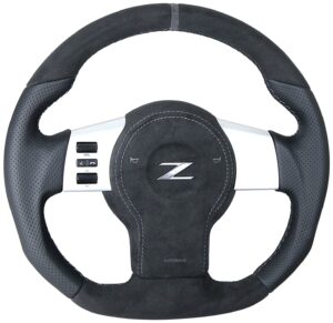 12 Nissan 350Z Lenkrad Formumbau Alcantara perforiertes Leder Airbag Alcantara1