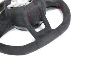 13 VW Arteon Lenkrad Carbon oben Alcantara Naht rot Topf Alcantara9