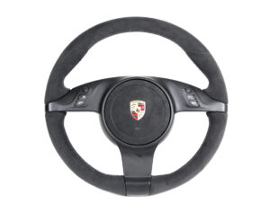 14 Porsche Lenkrad Alcantara silberne Naht1