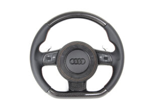 15 Audi TT TTS TTRS 8J Lenkrad Carbon Alcantara orangene Naht1