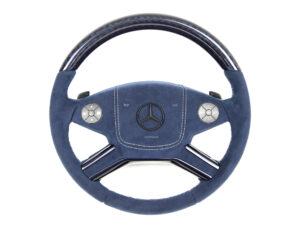 18 Mercedes Benz W164 ML Lenkrad Carbon blau Alcantara blau inkl. Airbag1