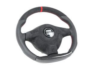 18 Seat Leon Cupra 1M Lenkrad Performance Carbon perforiertes Leder2