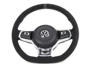 22 VW Golf 7 GTI R GTD Lenkrad Alcantara 12 Uhr Mark. zwei Streifen2