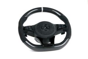 24 Mercedes Benz W205 Lenkrad Carbon Alcantara Airbag Alcantara alles schwarz3