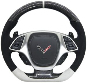 25 Corvette C7 Lenkrad Carbon oben, Alcantara1