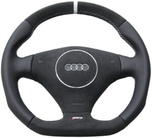 3 Audi RS4 B5 Lenkrad Perfomance Alcantara Leder perf. Airbag Alcantara1