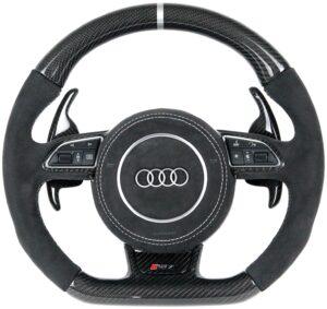 32 Lenkrad Carbon Alcantara Airbag Alcantara Naht felsgrau1