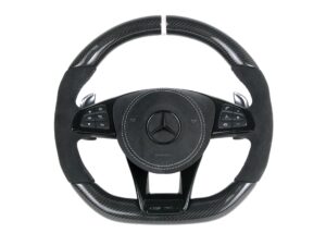 4 Mercedes Benz W205 Lenkrad Carbon Alcantara Airbag Alcantara alles schwarz1