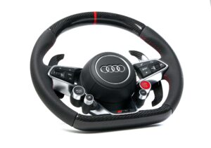 6 Audi R8 4S Lenkrad Carbon Leder perforiert Wippen Carbon3