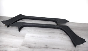 Chevrolette Corvette C6 Einstiegsleisten Leder Naht silber1