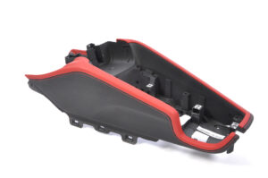 10 Audi TT TTS TTRS 8J Mittelkonsole Leder schwarz rot1