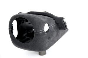 11 Audi A3 S3 RS3 8V Lenksäule Alcantara silberne Naht5