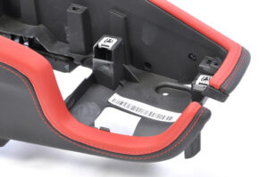 12 Audi TT TTS TTRS 8J Mittelkonsole Leder schwarz rot8