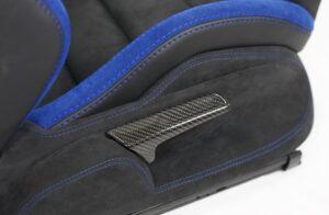 15 Audi A3 S3 RS3 8P Schalensitze Leder Alcantara blauer Streifen24