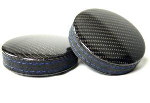 16 Lehnenverstellrad Carbon Alcantara Naht blau1