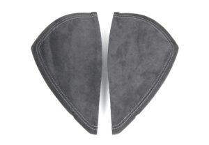 17 Audi A3 S3 RS3 8V Armaturenbrett Endkappen Alcantara silberne Naht1