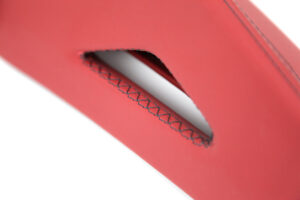 20 Audi A3 S3 RS3 8V Kniepads Leder rot Naht dunkelgrau4