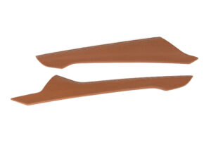 21 Audi A3 S3 RS3 8V Mittelkonsole Seitenteil Leder braun Naht silber1