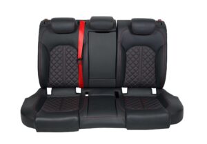 25 Audi A6 S6 RS6 C7 4G Rücksitzbank Leder rote Vierecksteppung1