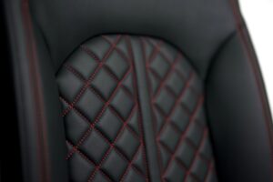 26 Audi A6 S6 RS6 C7 4G Rücksitzbank Leder rote Vierecksteppung5