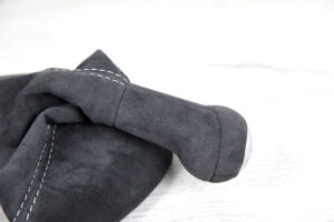 27 Porsche 911 997 alle Schalthebel Schaltsack Alcantara silberne Naht5