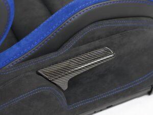 3 Audi A3 S3 RS3 8P Schalensitze Leder Alcantara blauer Streifen24