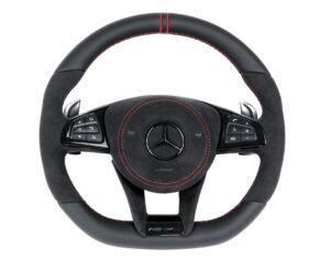 3 Mercedes Benz W205 Lenkrad Leder Alcantara Airbag Alcantara Speiche Alcantara1