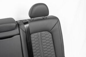 32 Audi Q3 SQ3 RSQ3 Rücksitzbank Leder schwarz Wabensteppung2