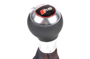 32 Audi RS3 8V Wahlhebel Leder Sack Leder rote Naht1