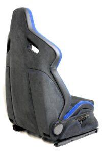 4 VW Golf 7 GTI R GTD Schalensitze Leder Alcantara blauer Streifen4