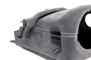 9 Audi A3 S3 RS3 8V Lenksäule Alcantara silberne Naht3