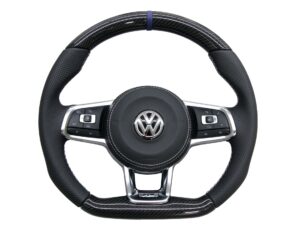 9 VW Golf 7 GTI R GTD Lenkrad Performance Carbon Leder Airbag Leder1