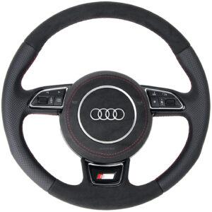 11 Audi A6 S6 C7 4G Lenkrad Alcantara Leder Airbag Alcantara