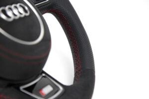 11 Audi A6 S6 C7 4G Lenkrad Alcantara Leder Airbag Alcantara3