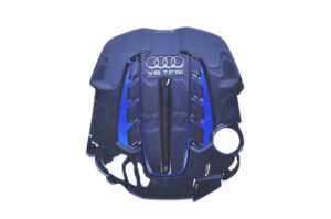 12 Audi A6 S6 RS6 C7 4G Motorabdeckung Carbon blau1