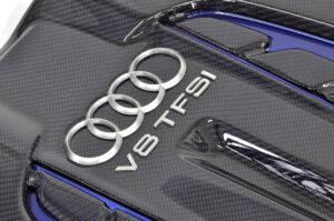 13 Audi A6 S6 RS6 C7 4G Motorabdeckung Carbon blau4
