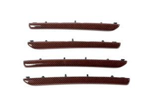 14 Audi A3 S3 RS3 8V Dekorleisten Türen Carbon rot1