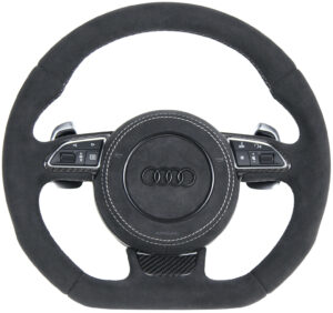 14 Audi A3 S3 RS3 8V Lenkrad Alcantara Airbag Alcantara Naht silber