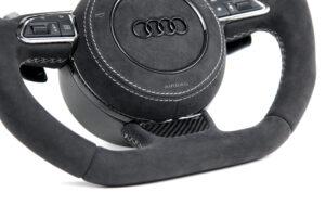 14 Audi A3 S3 RS3 8V Lenkrad Alcantara Airbag Alcantara Naht silber3