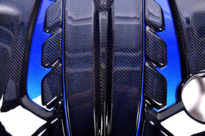 14 Audi A6 S6 RS6 C7 4G Motorabdeckung Carbon blau6