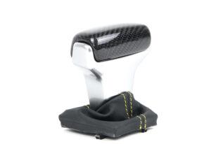 2 Audi R8 4S Wahlhebel Carbon Alu Leder gelbe Naht5