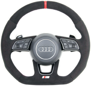 21 Audi A3 S3 RS3 8V FL Lenkrad Alcantara Alcantara rot unterlegt1