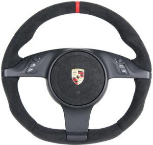 23 Porsche Lenkrad Performance Alcantara Naht schwarz