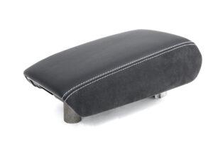 4 Audi A6 S6 RS6 C7 4G Mittelarmlehne Leder Alcantara silberne Naht1