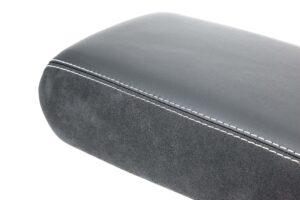 5 Audi A6 S6 RS6 C7 4G Mittelarmlehne Leder Alcantara silberne Naht3