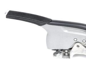 7 Porsche 911 997 Handbremshebel Alcantara silberne Naht1