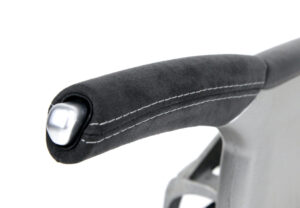 9 Porsche 911 997 Handbremshebel Alcantara silberne Naht6